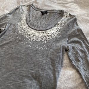 Talbots small dressy shirt, gray